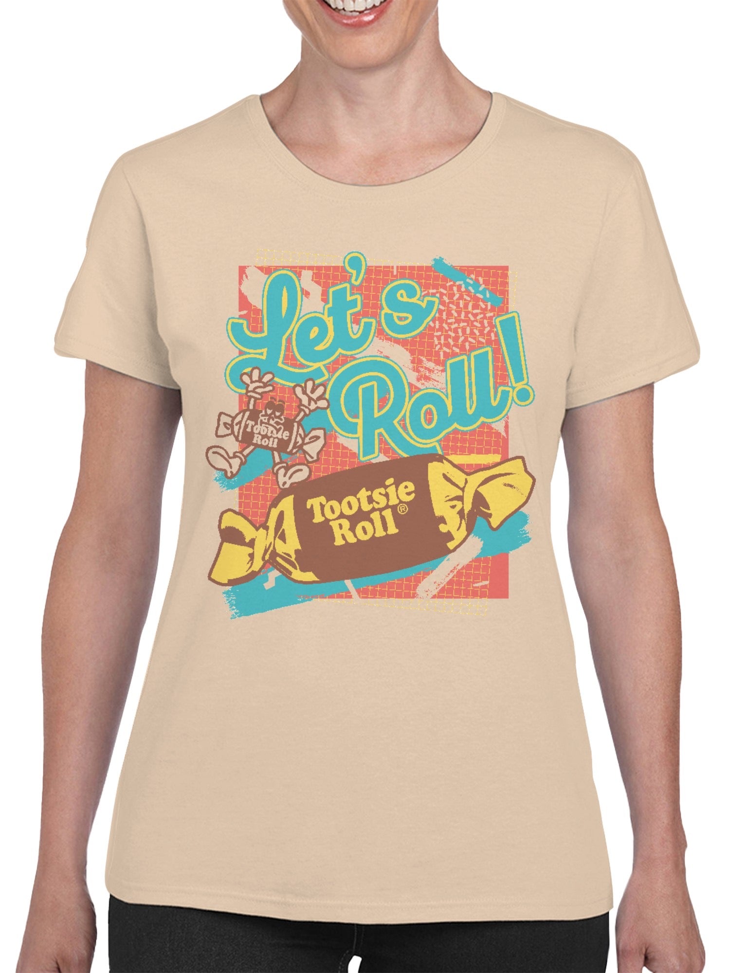 Officially Licensed Tootsie Roll Retro Graphic Women's T-shirt