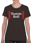 Officially Licensed Tootsie Roll Vertical Logo Women's T-shirt