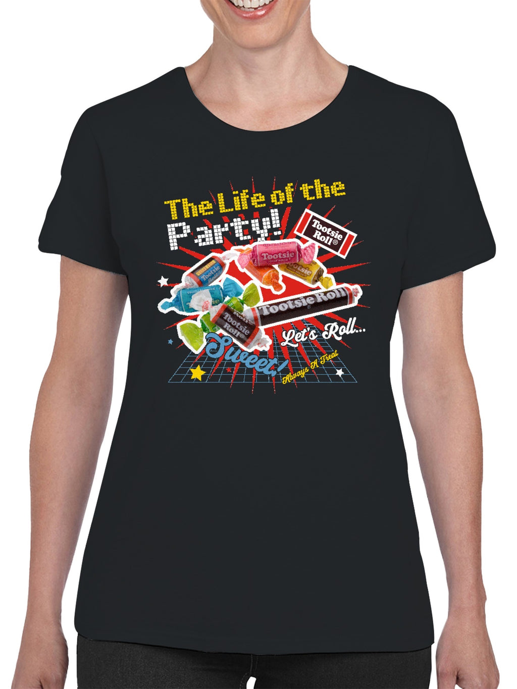 Officially Licensed Tootsie Roll Sweet Party Vibes Women's T-shirt