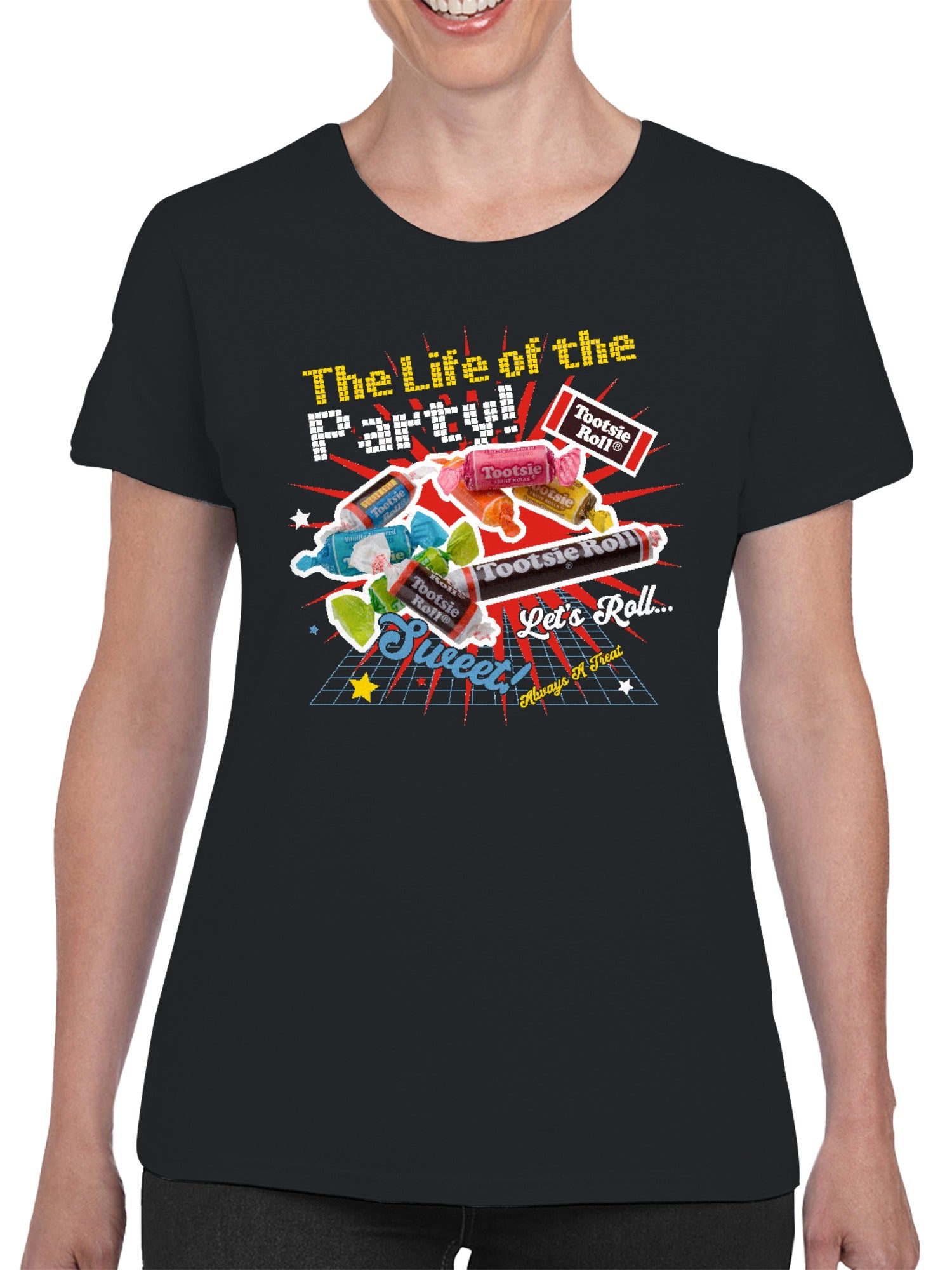 Officially Licensed Tootsie Roll Sweet Party Vibes Women's T-shirt