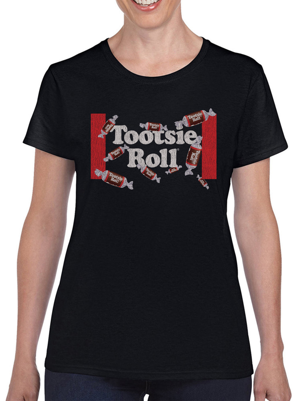 Officially Licensed Tootsie Roll Collage Women's T-shirt