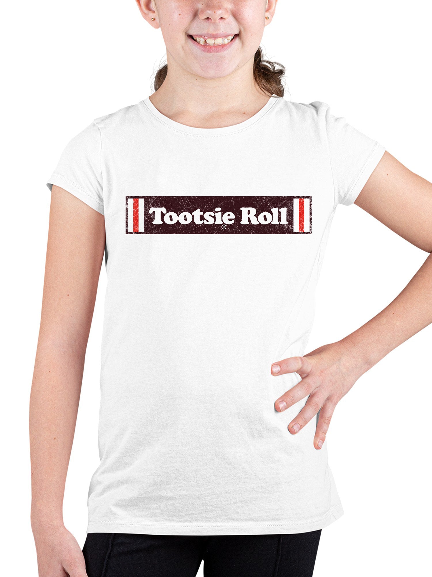 Officially Licensed Tootsie Roll Logo Design Youth's T-shirt