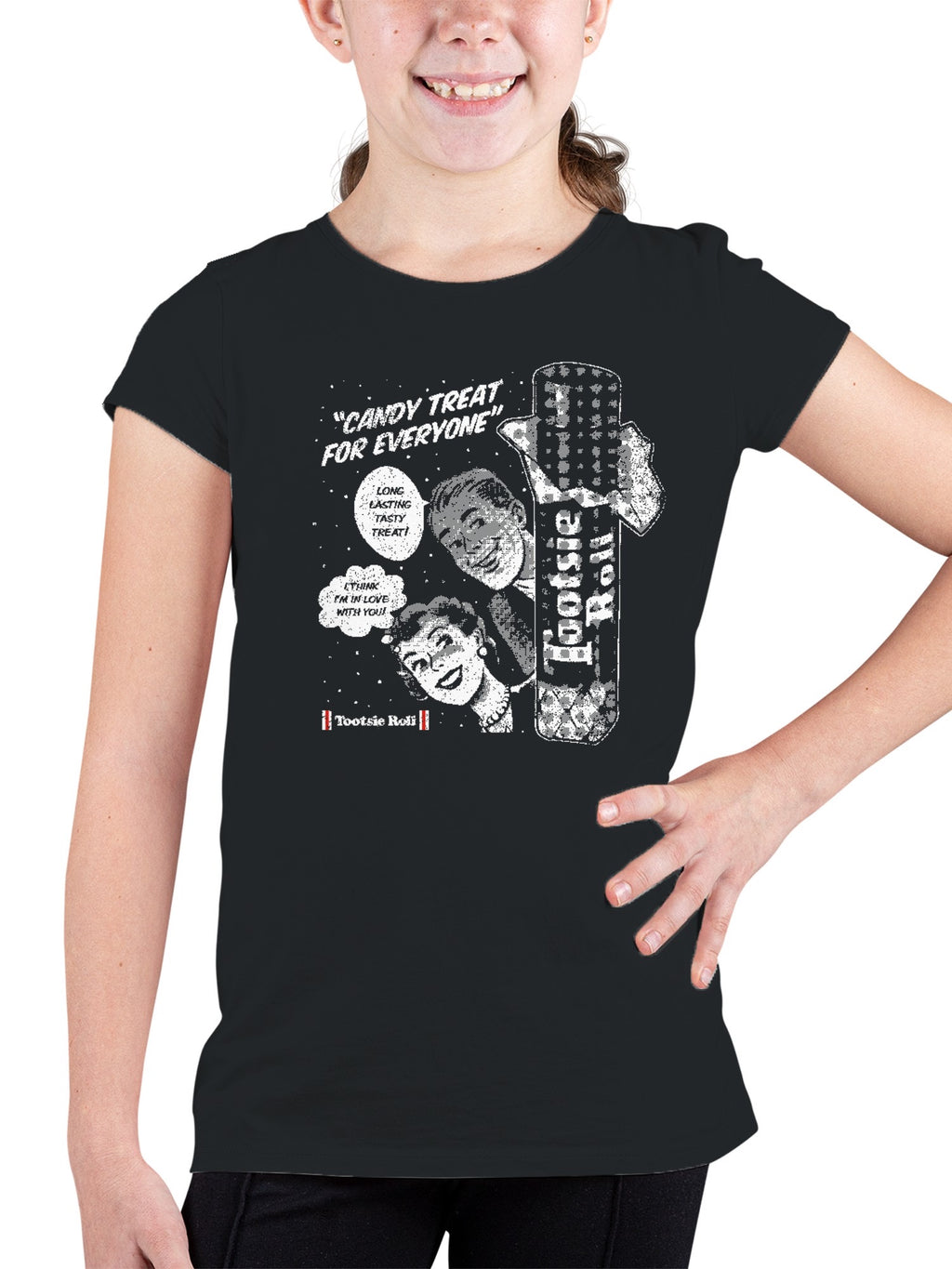 Officially Licensed Tootsie Roll Retro Advertisement Youth's T-shirt