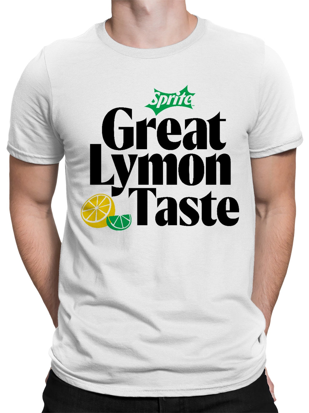 Officially Licensed Sprite Refreshing Lymon Flavor with Sprite Men's T-shirt