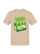 Officially Licensed Sprite Vintage Sprite Bottle Pack Design Men's T-shirt