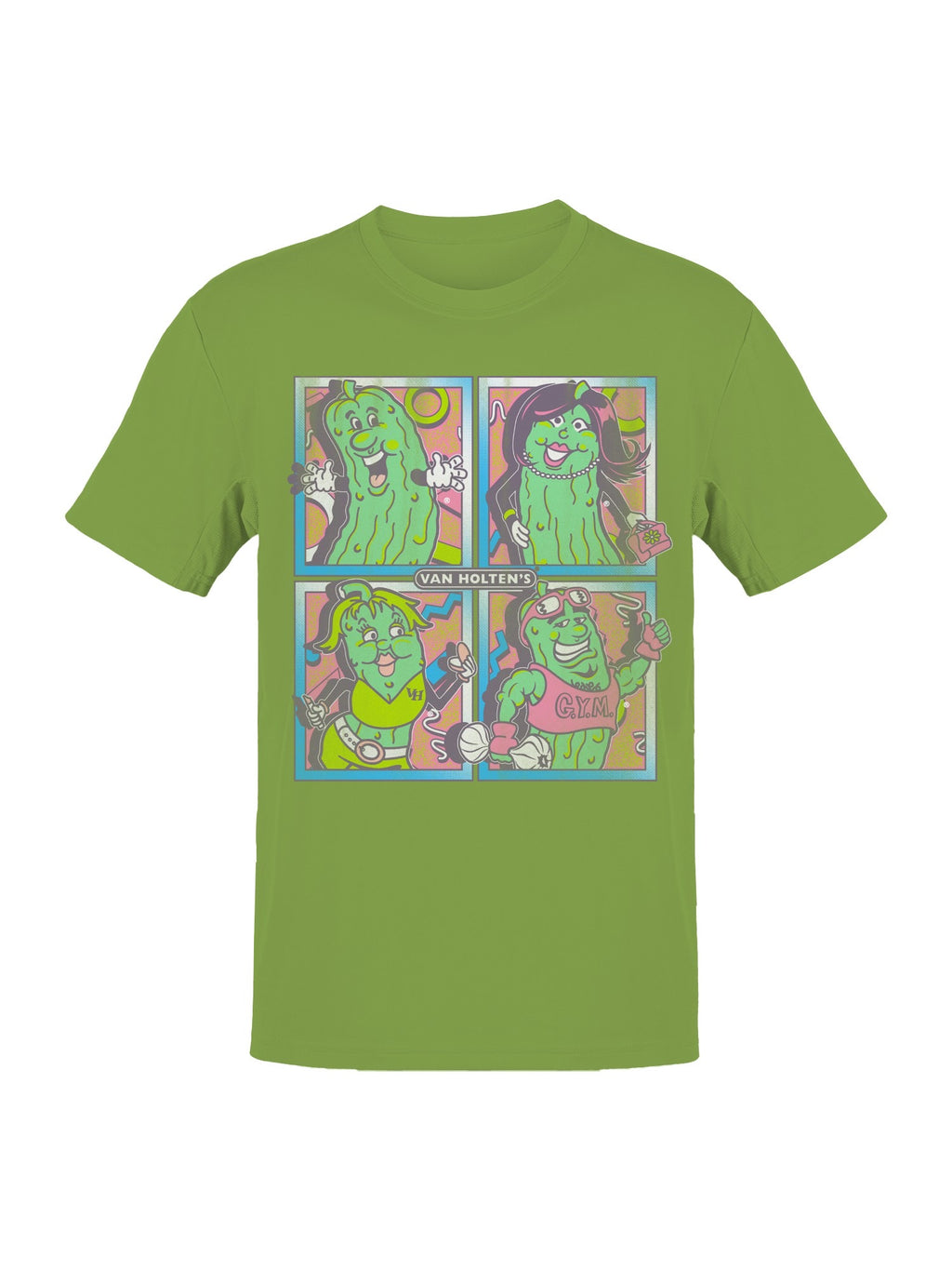 Officially Licensed Van Holten Pickles Fun and Funky Pickle Characters Women's T-shirt