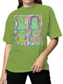 Officially Licensed Van Holten Pickles Fun and Funky Pickle Characters Women's T-shirt