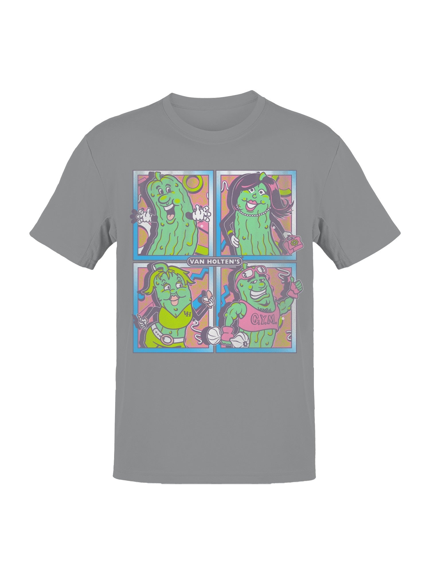 Officially Licensed Van Holten Pickles Fun and Funky Pickle Characters Women's T-shirt