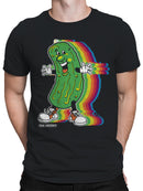 Officially Licensed Van Holten Pickles Funky Pickle Rainbow Character Men's T-shirt