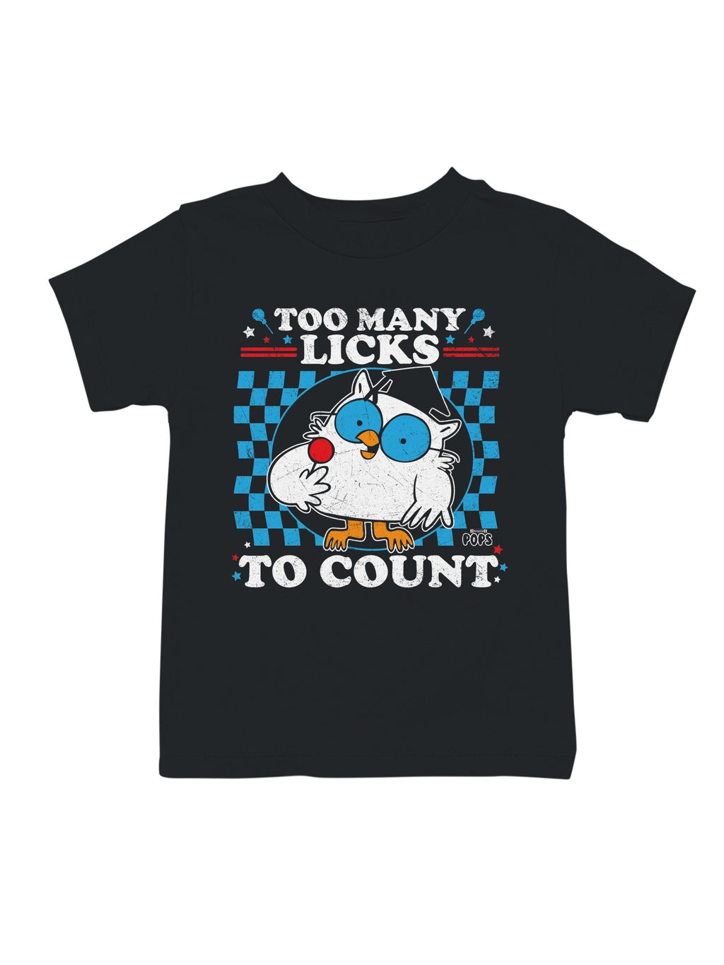 Officially Licensed Tootsie Roll Retro Owl Lollipop Youth's T-shirt