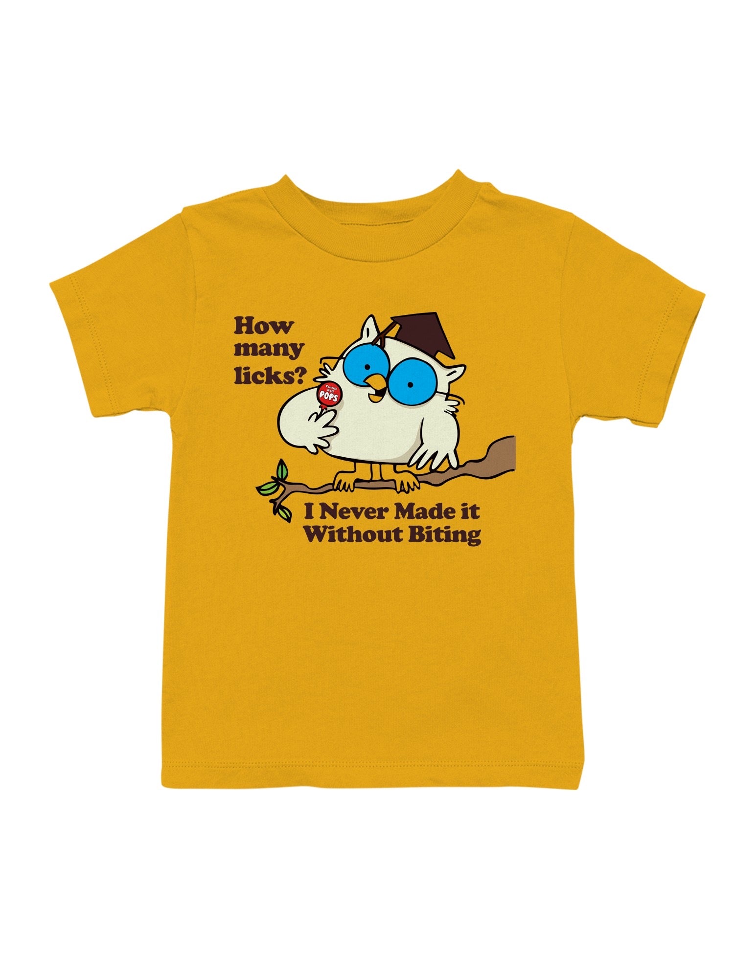 Officially Licensed Tootsie Roll Wise Owl Tootsie Youth's T-shirt