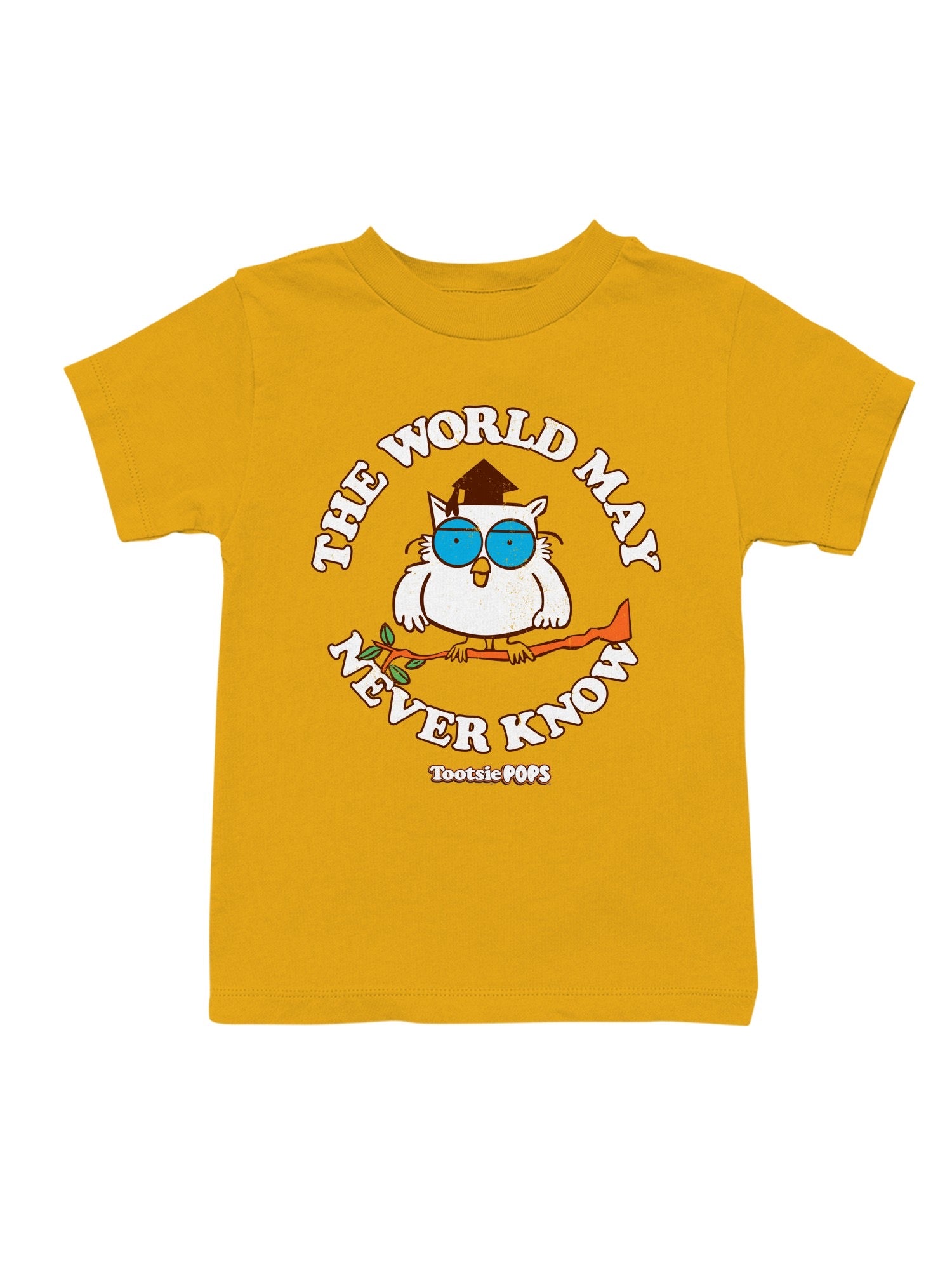 Officially Licensed Tootsie Roll Wise Owl Graphic Youth's T-shirt