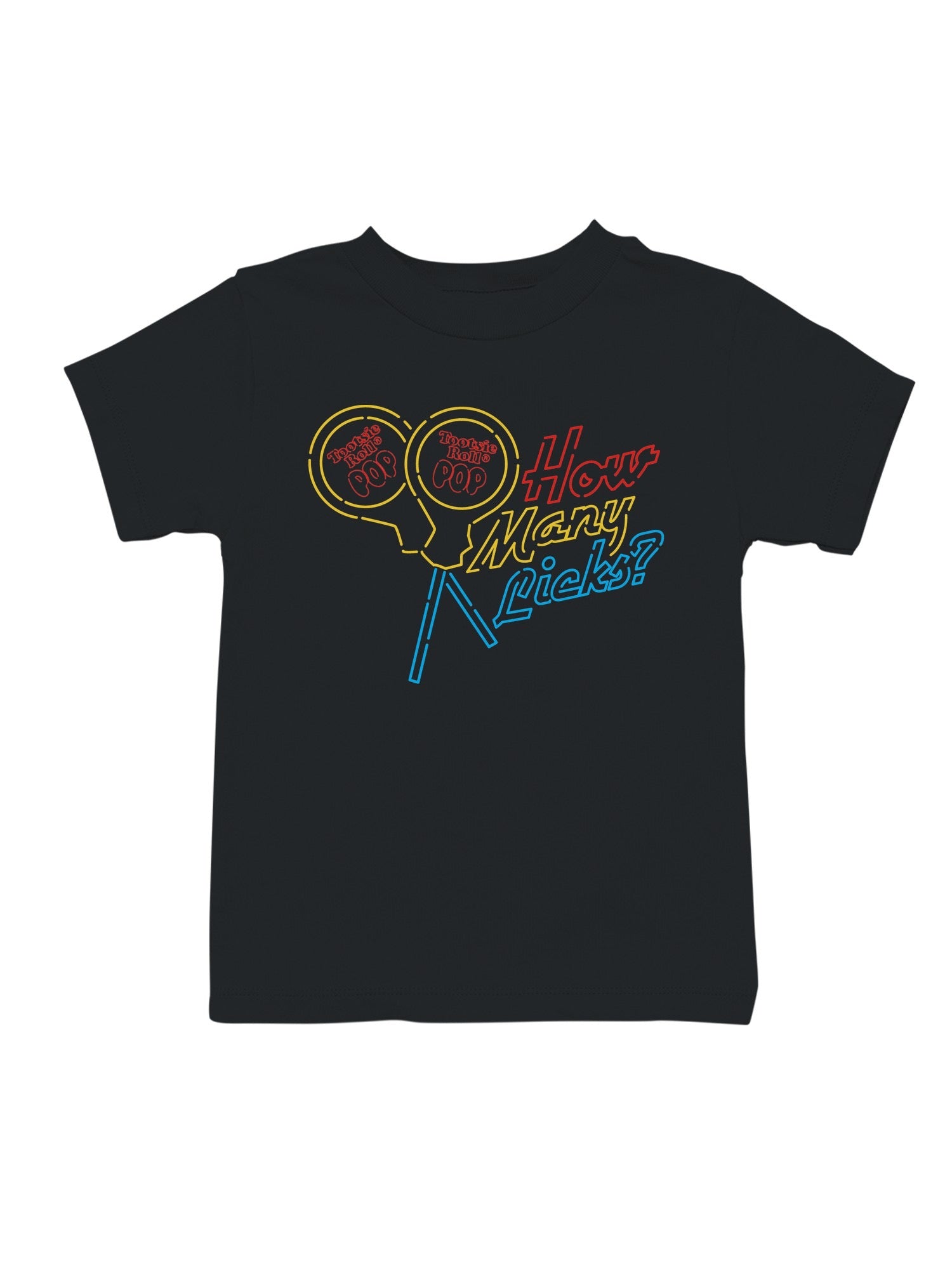 Officially Licensed Tootsie Roll Tootsie Pop Neon Poster Youth's T-shirt