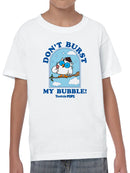Officially Licensed Tootsie Roll Owl Bubble Graphic Youth's T-shirt