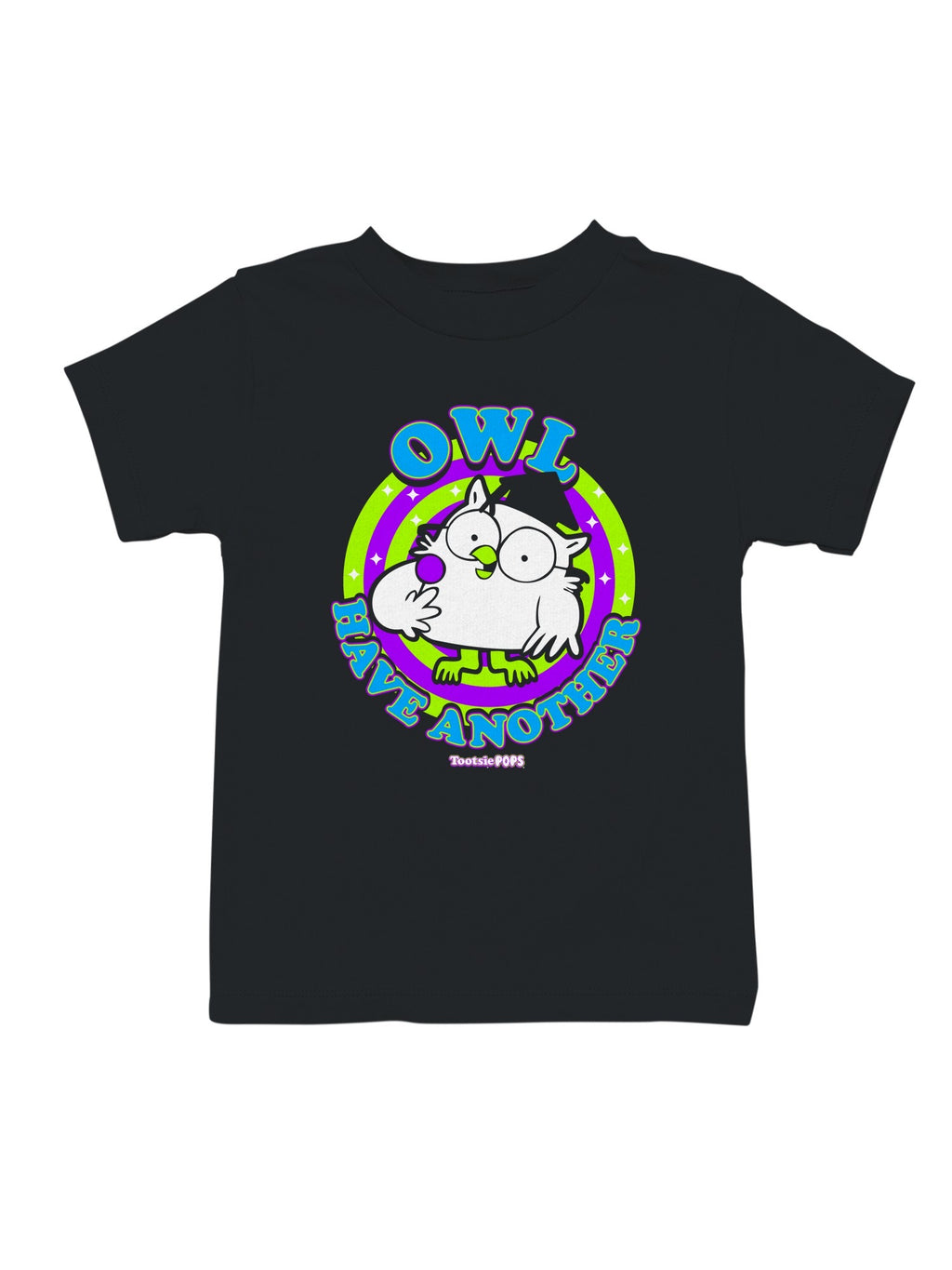 Officially Licensed Tootsie Roll Cute Owl Design Youth's T-shirt