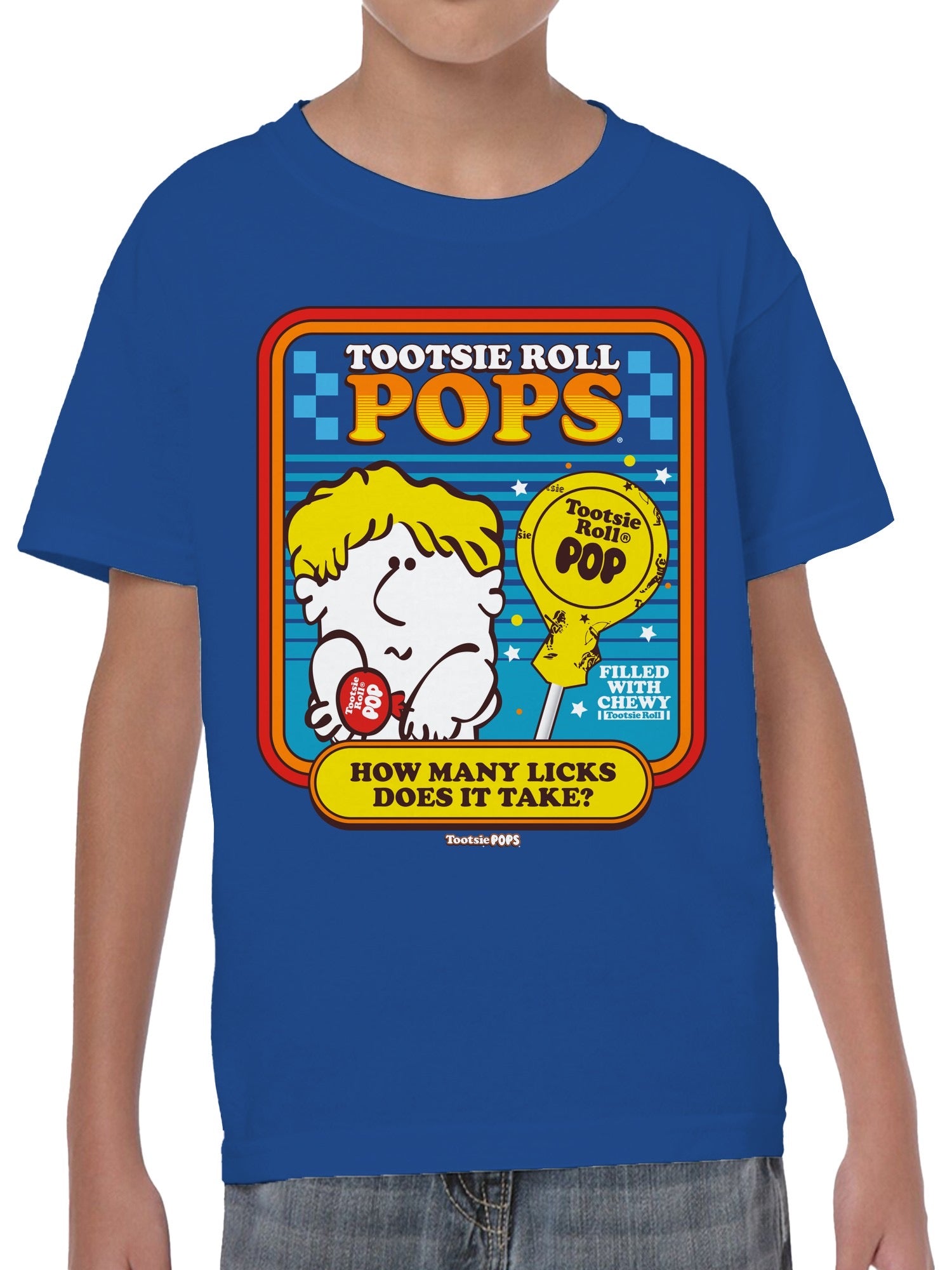 Officially Licensed Tootsie Roll Tootsie Roll Pops Graphic Youth's T-shirt