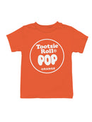 Officially Licensed Tootsie Roll Tootsie Roll Pop Orange Youth's T-shirt