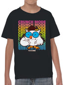 Officially Licensed Tootsie Roll Crunch Mode Owl Youth's T-shirt