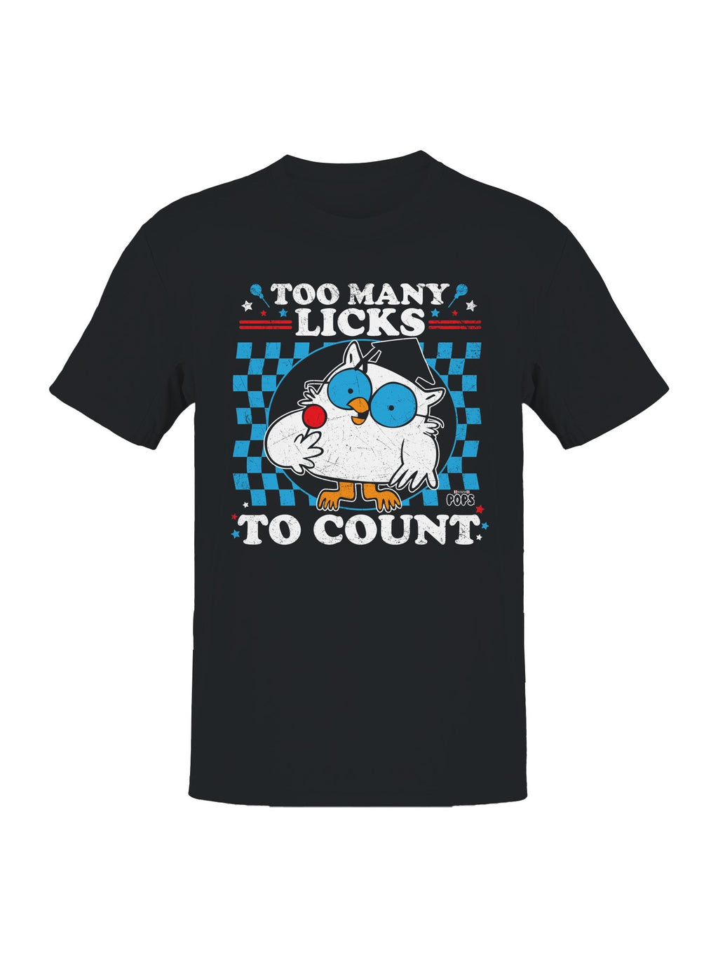 Officially Licensed Tootsie Roll Retro Owl Lollipop Men's T-shirt