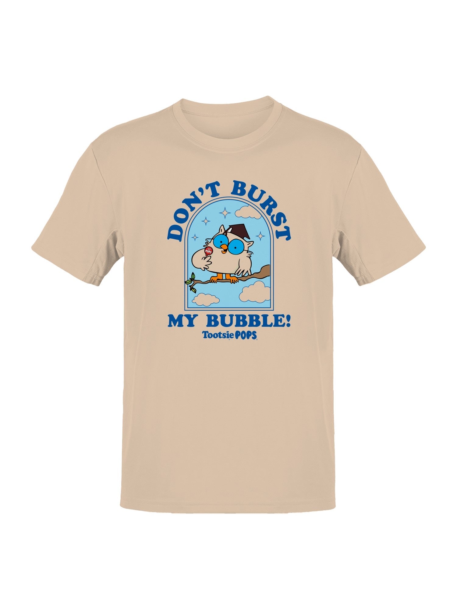 Officially Licensed Tootsie Roll Owl Bubble Graphic Men's T-shirt