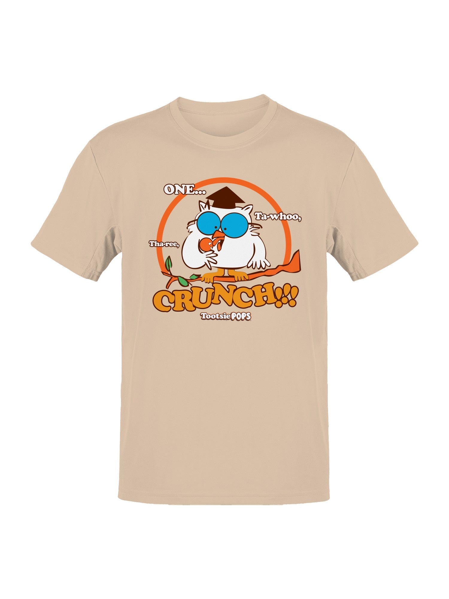 Officially Licensed Tootsie Roll Wise Owl Crunch  Men's T-shirt