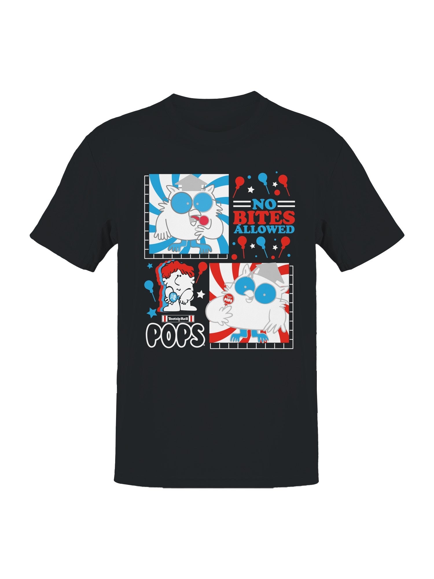 Officially Licensed Tootsie Roll Tootsie Pop Owl  Men's T-shirt