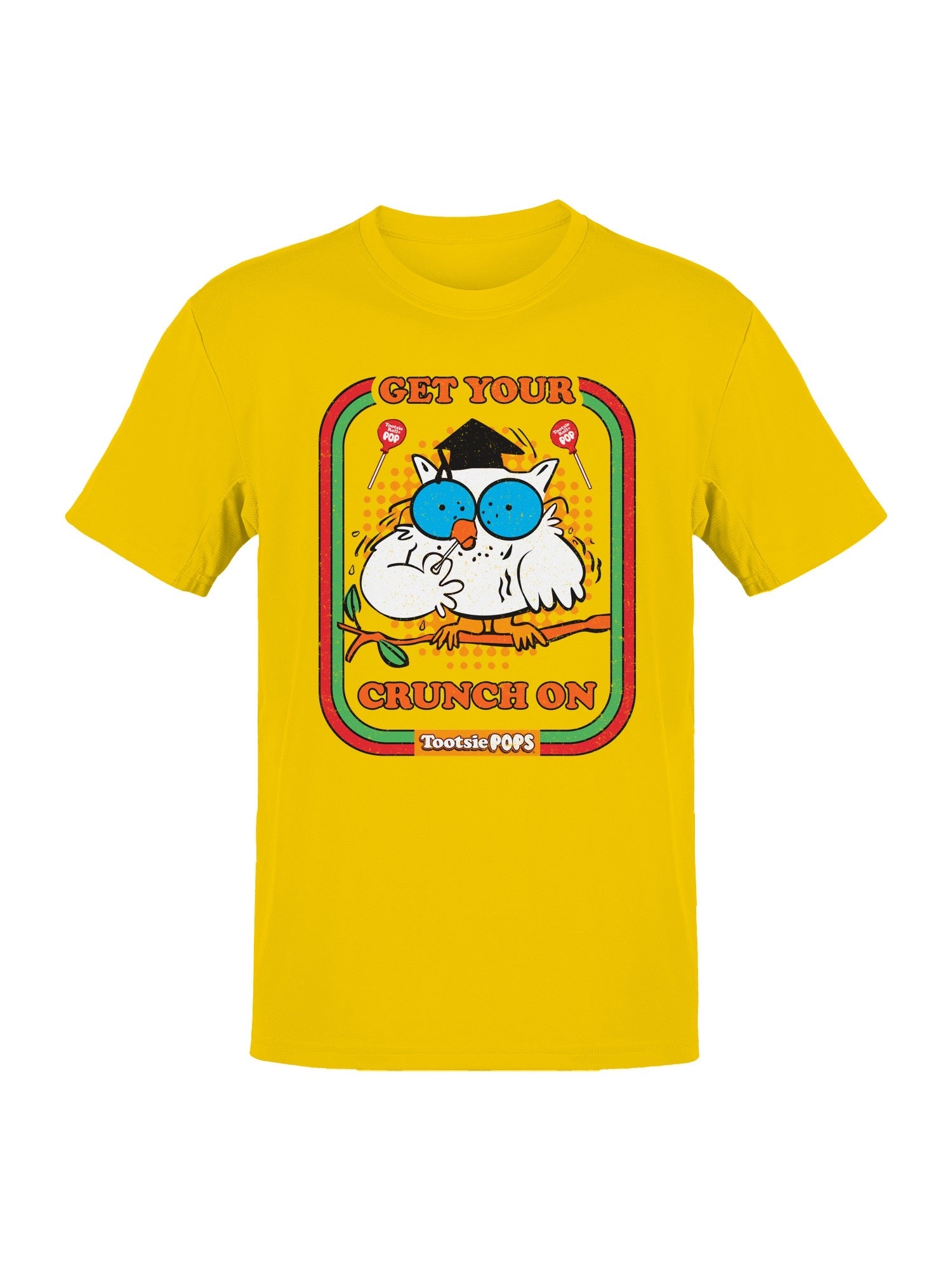 Officially Licensed Tootsie Roll Crunchy Owl Tootsie Men's T-shirt
