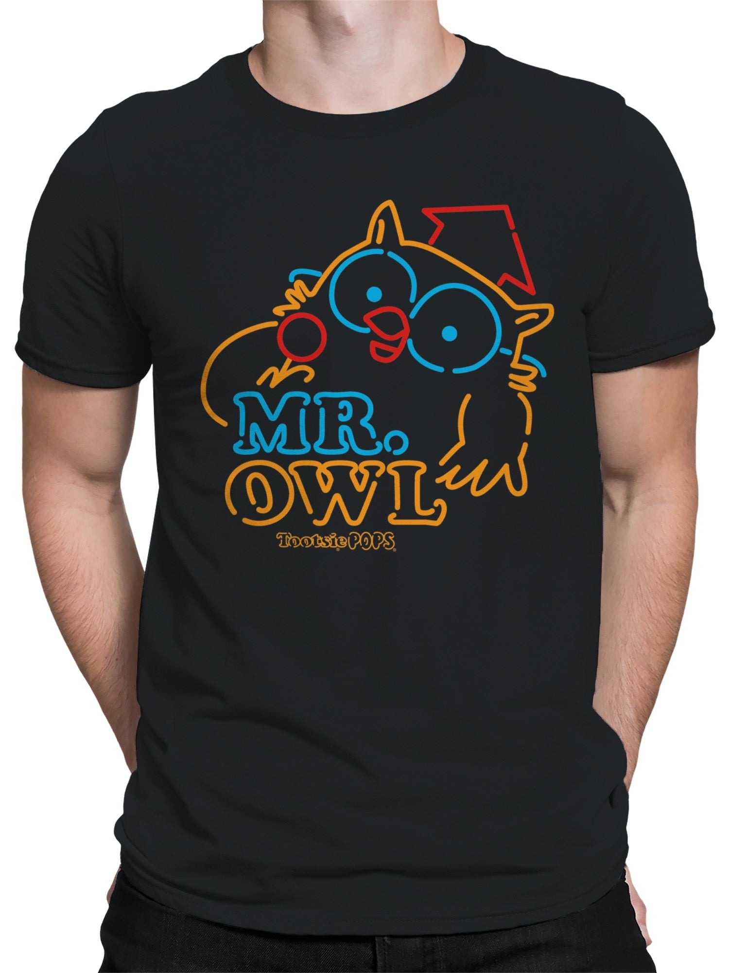 Officially Licensed Tootsie Roll Mr. Owl Snack Men's T-shirt