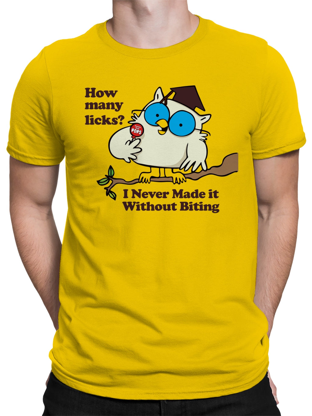 Officially Licensed Tootsie Roll Wise Owl Tootsie Men's T-shirt