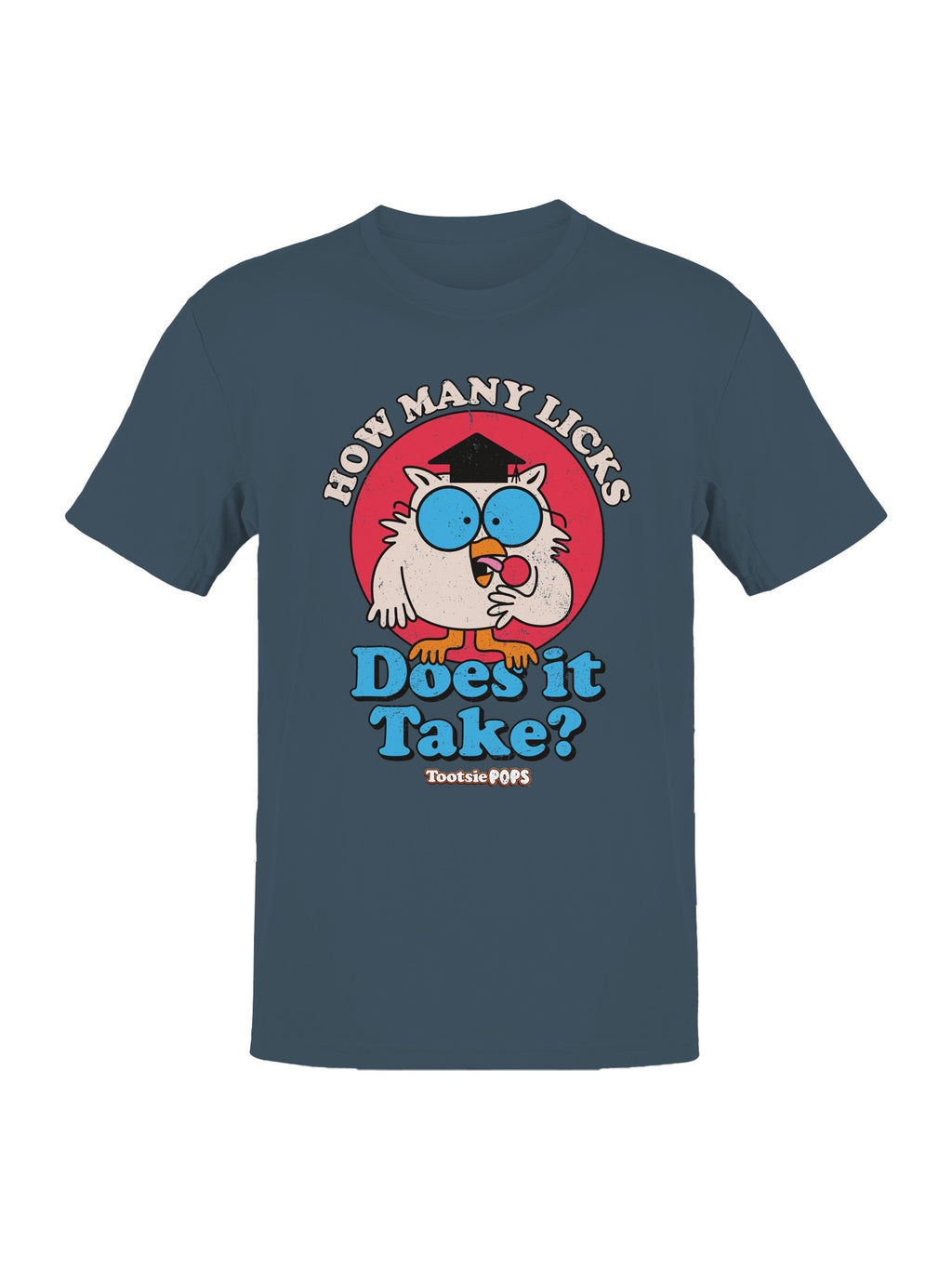 Officially Licensed Tootsie Roll Tootsie Pops Owl  Men's T-shirt