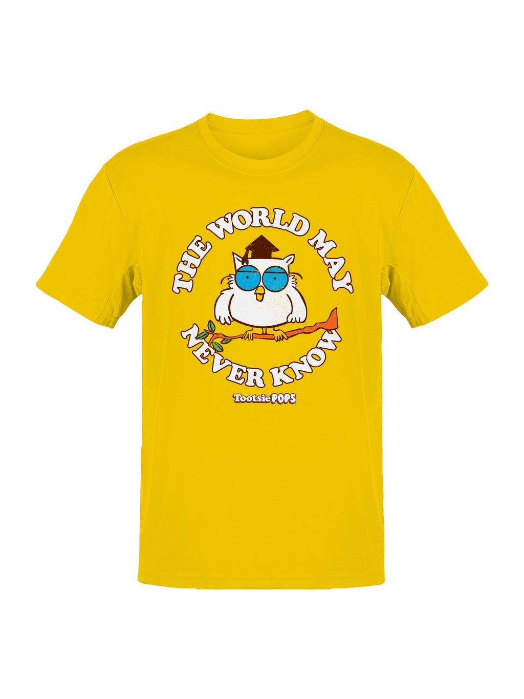 Officially Licensed Tootsie Roll Wise Owl Graphic Men's T-shirt