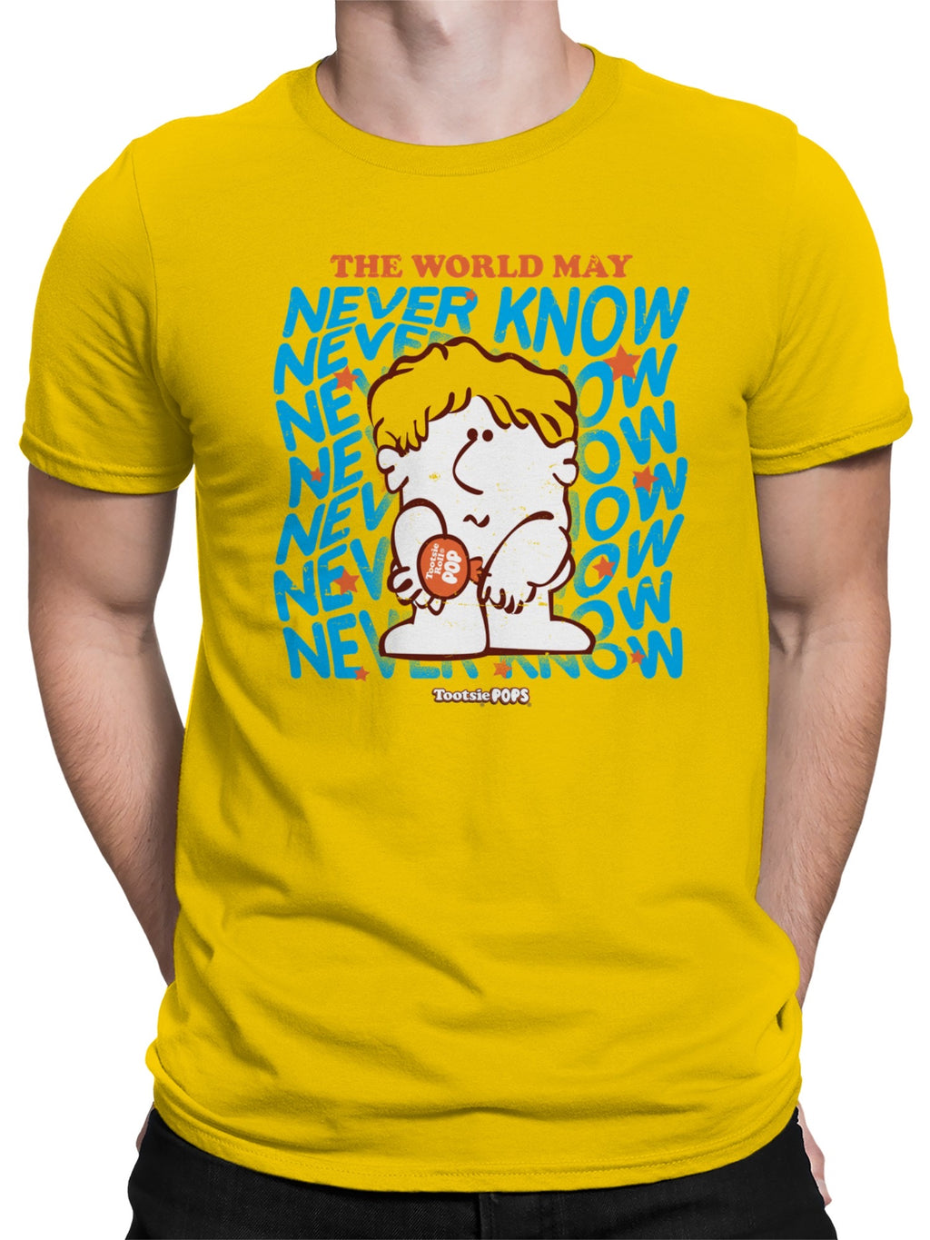 Officially Licensed Tootsie Roll Vintage Tootsie Pop Men's T-shirt