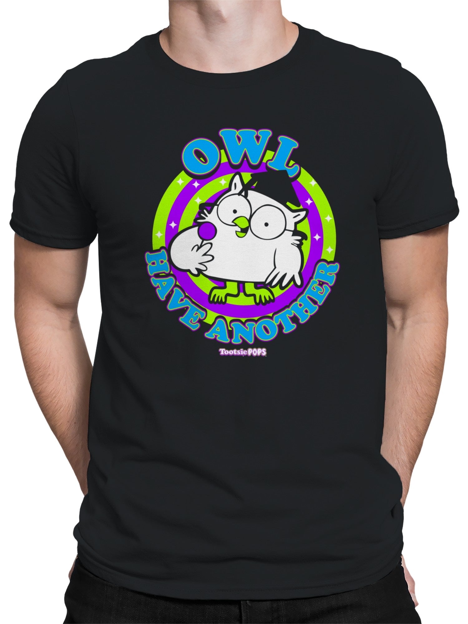 Officially Licensed Tootsie Roll Cute Owl T-shirt Design Men's T-shirt