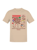 Officially Licensed Tootsie Roll Tootsie Pop Retro Puzzle Men's T-shirt