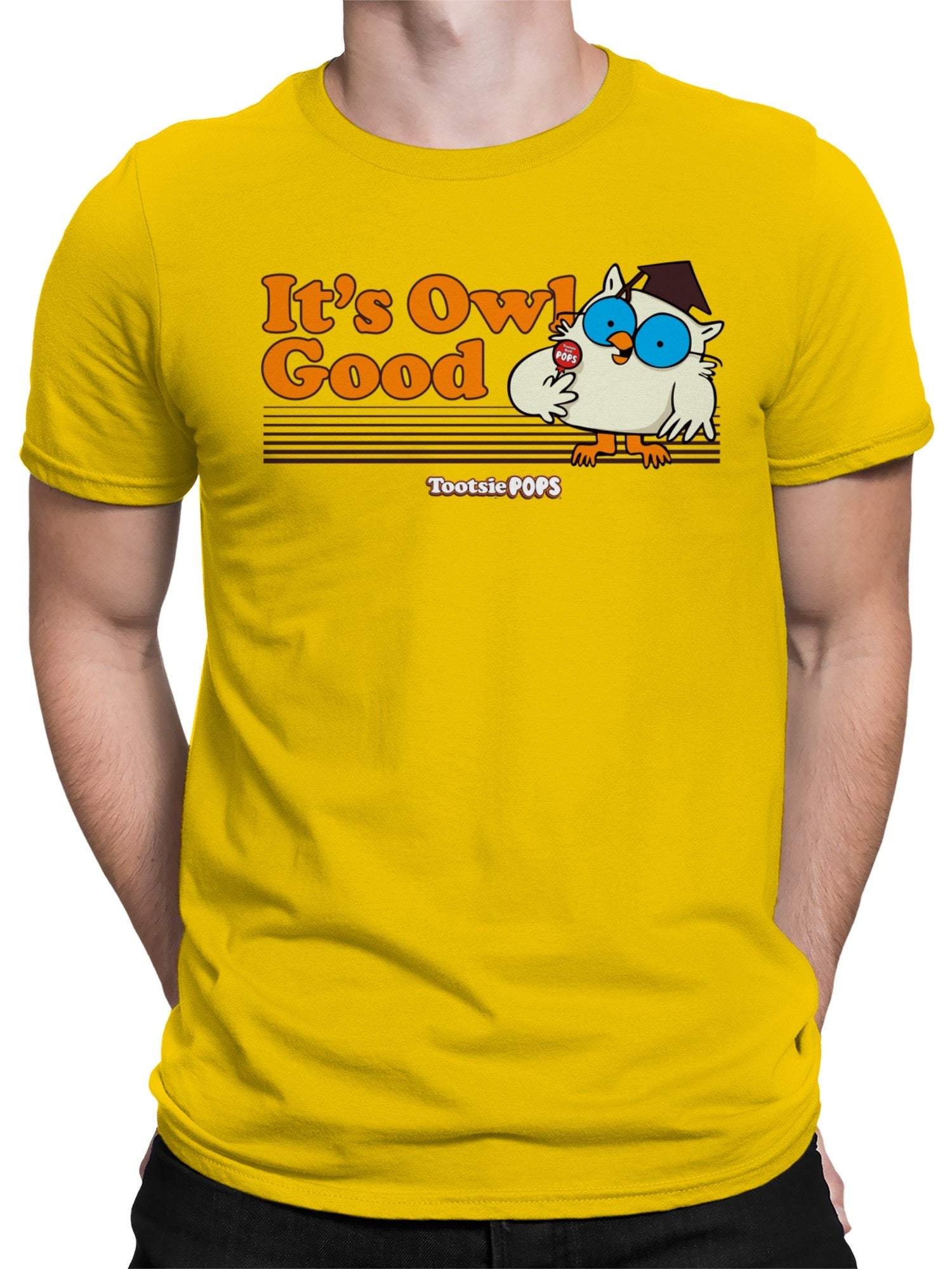 Officially Licensed Tootsie Roll Owl Tootsie Pops Men's T-shirt