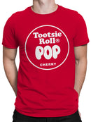 Officially Licensed Tootsie Roll Cherry Tootsie Roll Pop Treat Men's T-shirt
