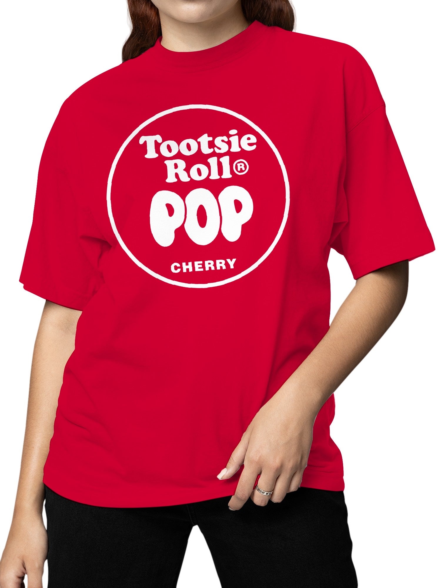 Officially Licensed Tootsie Roll Cherry Tootsie Roll Pop Treat Women's T-shirt