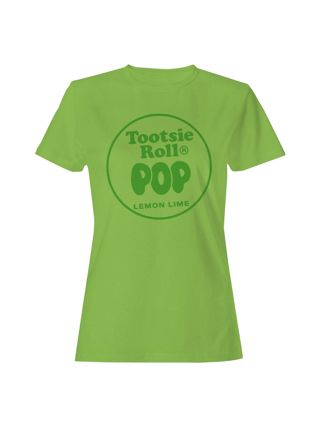 Officially Licensed Tootsie Roll Lemon Lime Tootsie Roll Pop Women's T-shirt