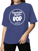 Officially Licensed Tootsie Roll Grape Tootsie Roll Pop  Women's T-shirt