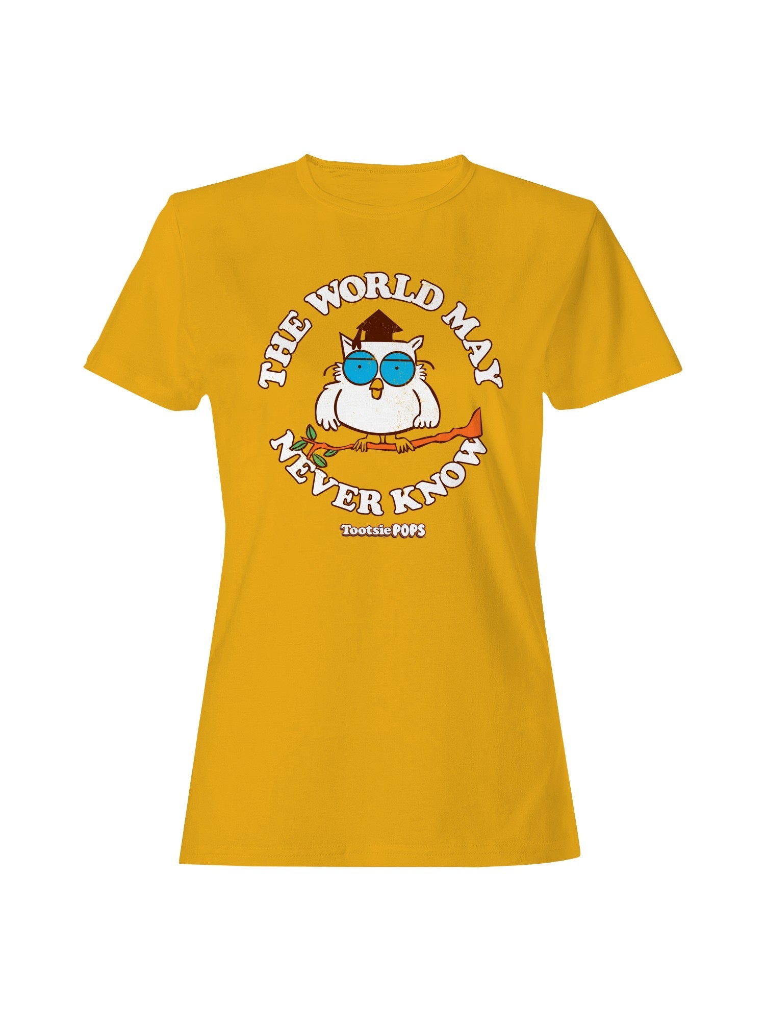 Officially Licensed Tootsie Roll Wise Owl Graphic Women's T-shirt