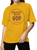 Officially Licensed Tootsie Roll Banana Tootsie Roll Pop Treat Women's T-shirt