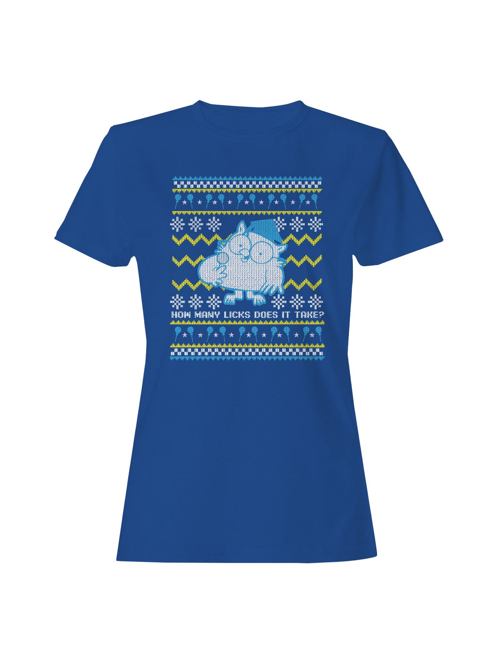 Officially Licensed Tootsie Roll Funny Owl Ugly Christmas Sweater Women's T-shirt
