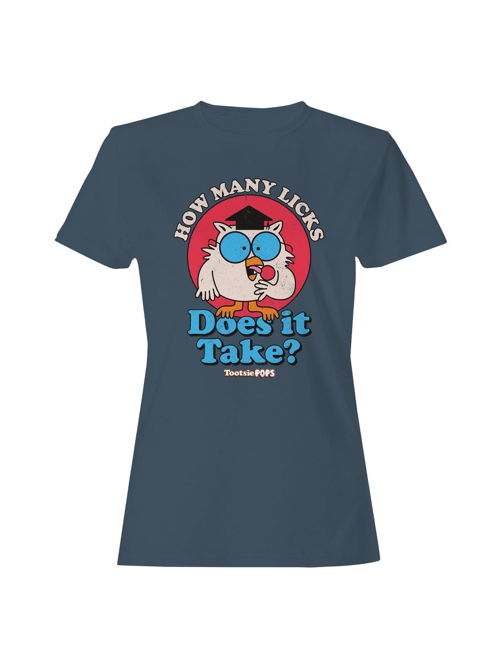 Officially Licensed Tootsie Roll Tootsie Pops Owl  Women's T-shirt