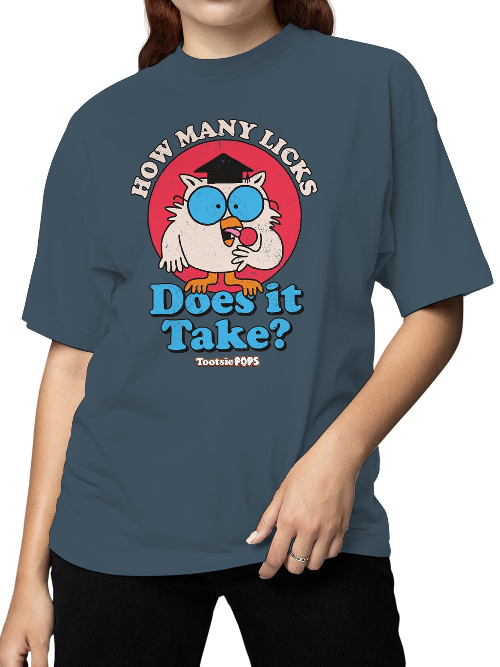 Officially Licensed Tootsie Roll Tootsie Pops Owl  Women's T-shirt