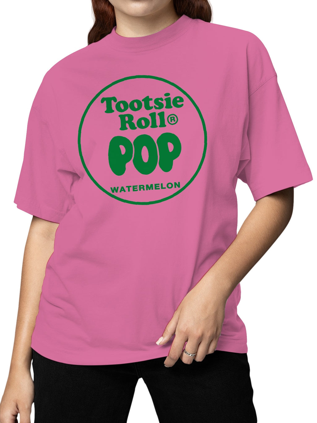 Officially Licensed Tootsie Roll Watermelon Tootsie Roll Pop Women's T-shirt