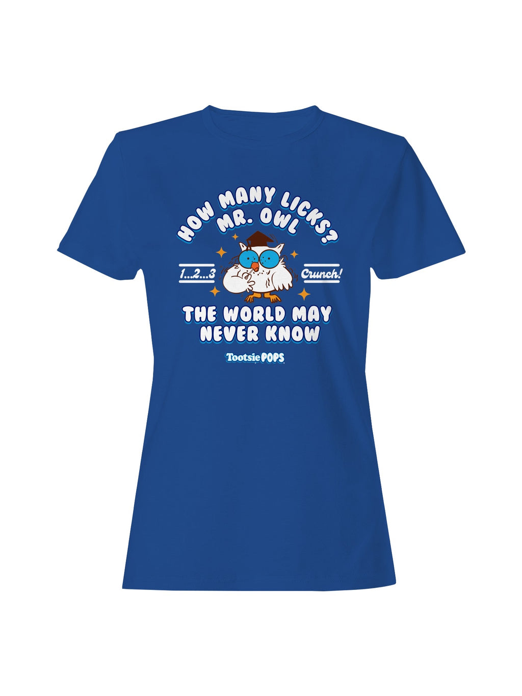 Officially Licensed Tootsie Roll Mr. Owl Tootsie Pop Women's T-shirt