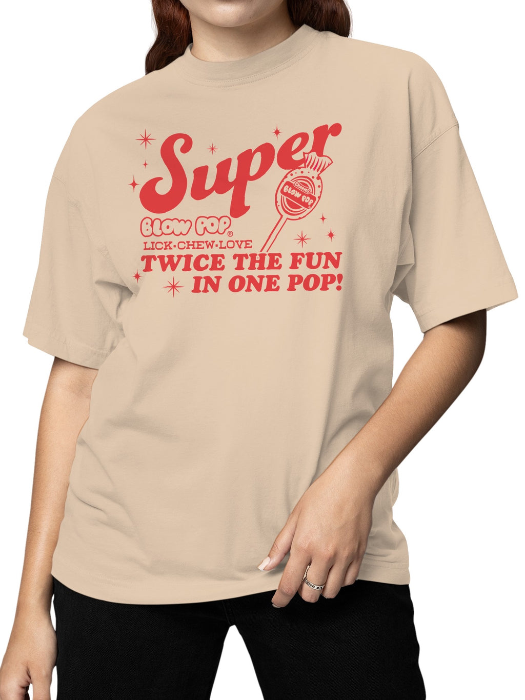 Officially Licensed Blow Pop Super Blow Pop Candy Women's T-shirt