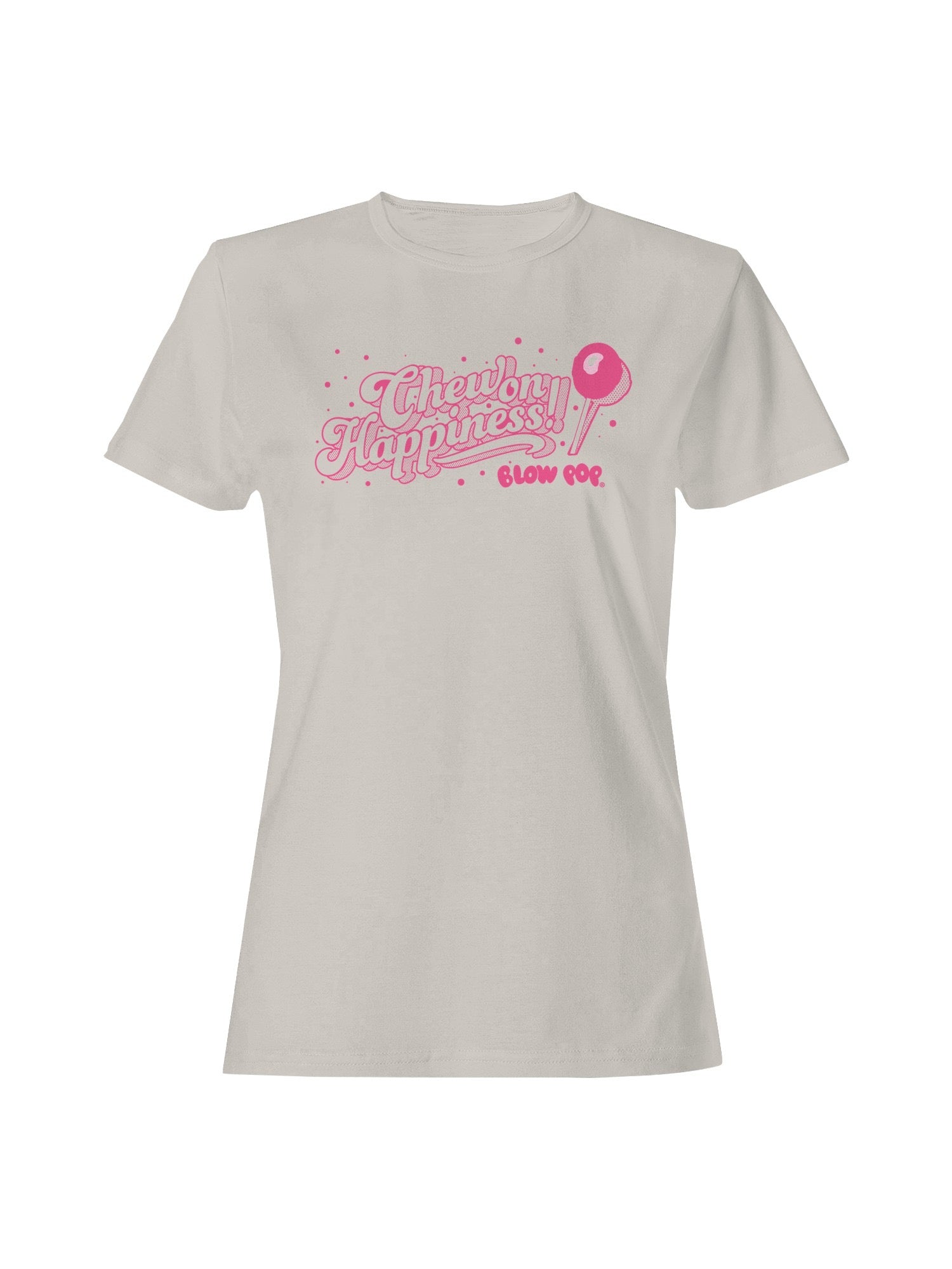 Officially Licensed Blow Pop Pink Pop Art Graphic Women's T-shirt