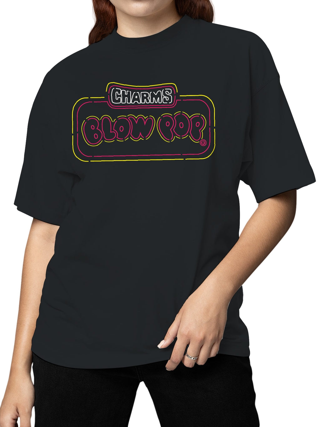Officially Licensed Blow Pop Neon Blow Pop Sign Decor Women's T-shirt