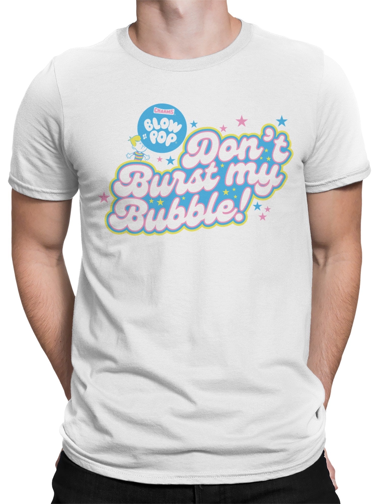 Officially Licensed Blow Pop Retro Bubblegum Men's T-shirt